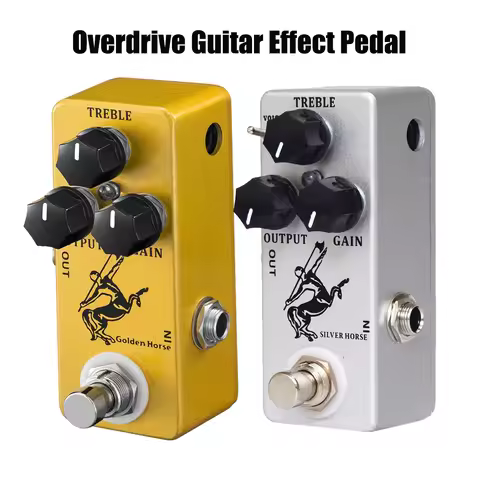MOSKY Golden Horse/Silver Horse Mini Overdrive Guitar Effect Pedal | True Bypass | Dual Voice Modes 
