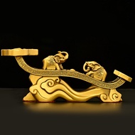 Ruyi Ornaments Pure Copper Lucky Elephant Ruyi Living Room Entrance Office Desktop Crafts Brass Ausp