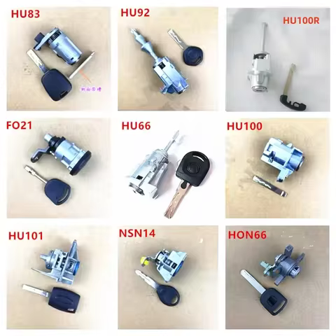 Car key door lock Left Right Door Lock Cylinder Key For hu66 hu101hu100r hu100 hy22 hon66 nsn14 fo21