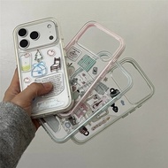 Sticker Illustration Transparent Color Edge Shock-Resistant Suitable For iPhone 17 16 15 14 13 Pro M