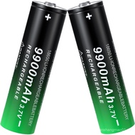 18650 Rechargeable Battery 3.7Volt Li-ion Batteries 9900mAh Button Top for LED Flashlights Headlamps