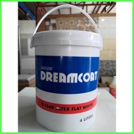 ☒ ⊛ ℣ ღ NATION DREAMCOAT FLAT LATEX WHITE | 1 LITER AND 1 GALLON | WATERBASE PAINT | NO ODOR
