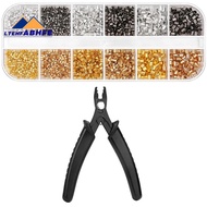 Crimping Beads for Jewelry Making Crimping Tubes Jewelry Making Tools for DIY Jewelry Making (3 Sizes 4 Colors)