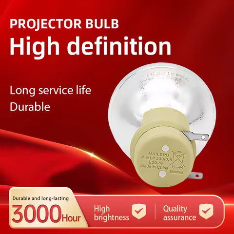 Mailepu P-VIP 230/0.8 E20.8 Projector Lamp Bulb For-Optoma HD33 HD3300 HD300X Projectors SP.8KZ01GC0