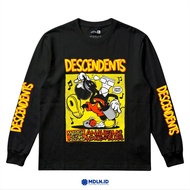 Tshirt band long Sleeve Descendents Milo to collage 1982 premium cotton