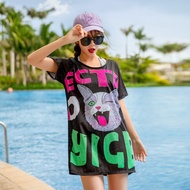 Women's Conservative Short Sleeve Swimwear Set - Perfect for Sports & Leisure