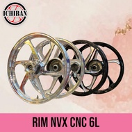 RIM NVX NVX155 CNC 6L 6 BATANG CHROME SIZE 17 INCI 6BATANG CNC RIM NVX