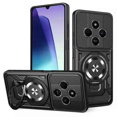 For Xiaomi Redmi 14C Case Redmi 14C Phone Case Redmi A3Pro A4 Magnetic Shockproof Ring Holder Case M