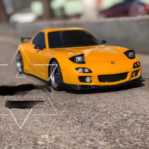 1/10 Rx7 Flip Light Tiangong Tt02 Flat Racing Professional Rc Drift Remote Control Modified Car Cust