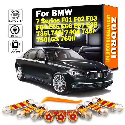Car LED Interior Map Light Kit For BMW 7 Series F01 F02 F03 F04 E65 E66 E67 E38 735i 740i 740d 745i 