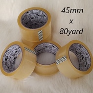 BRAVO OPP Tape 45mm x 80 yards | Insulation Clear Duct Tape/ (4.5cm x 73m) Transparent