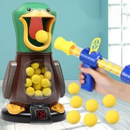 Shooting Duck Target Game, Duck Shooting Toy for Kids 3-5 Years Old, 2-Pack Toy Foam Toy Guns with Removable Target, Interactive Race Game Gift, For Boys and Girls Ages 6-7-8-9+