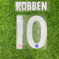 robben nameset + numbering + name set for jersey nns