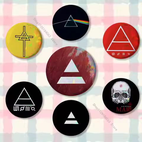 30 Second To Mars 30STM Badges Button Round Creative Pin Brooch Badge Bag Decor Fans Collect Friends