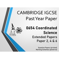 IGCSE Past Year Papers 0654 Coordinated Science + FREE 1GB Pendrive Fast delivery Ready stock
