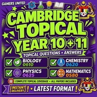 [INSTANT DELIVERY] IGCSE Past Papers Biology Chemistry Physics Mathematics | 0610 0620 0625 0580 Y10
