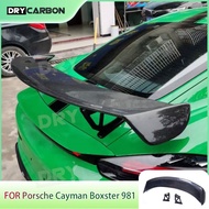On sale Carbon Fiber Rear Trunk Spoiler Lip Wings Car Accessories for Porsche Cayman Boxster 981 986