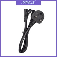 QUU 3 Pin To C7 Power Cord BS1363 Plug To 60320 Adapter Printer Power Cord Replacement For Electroni