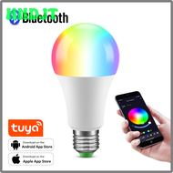 HNDJT Bluetooth Smart Led Bulb E27 15W RGB + White Warm White Dimmable Light Bulbs Home Party Mood Lamp Music Rhythm Modes KFDTY