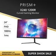 PRISM+ X240 | 24" 180Hz FHD 1ms | 1200R Curved | Free Sync G-Sync Ready Gaming Monitor [1920 x 1080]