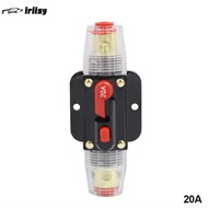 iriisy Automobile Truck Resettable Fuse Short Protection Fuse Holder Resettable Circuit Breaker 20A
