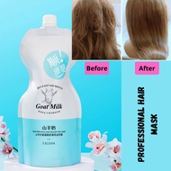 Exgyan Goat Milk Professional Hair Mask Strengthening Healthy Hair Treatment Dry Split Hair 500g Hair Silky Smooth