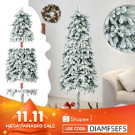 NUVOX PE+PVC Christmas Tree 5FT/6FT/8FT X-mas Decoration Snow Christmas Tree for Living Room