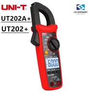 UNI-T UT202+ UT202A+ เก็บข้อมูลแรงดันไฟฟ้ากระแสสลับ DC / AC 600A แรงดันกระแสไฟ AC ปัจจุบัน Digital Clamp Me 4.8