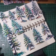 ARTDOESWORK Pine trees3 transparent stickers