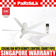 (Bulky)(FREE INSTALLATION) KDK U60FW Ceiling Fan (150CM) - Short Pipe (White)