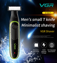 VGR USB ชาร์จเครื่องตัดผมไฟฟ้าผมที่โกนหนวด Remover เครื่องเล็มหนวดกันน้ำ