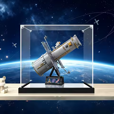 Dustproof Acrylic Display Case For Lego 11382 Hubble Space Telescope, Transparent Model Storage Show