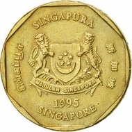 【全球郵幣】新加坡 1995年 1元 1 DOLLAR  SINGAPORE coin AU