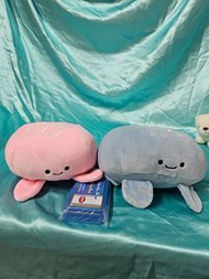 P83-水母 粉色 藍色 娃娃 一對賣 海底生物 海生館 復古 早期  Xpark 懷舊 童年 絨毛 娃娃 玩偶 布偶 水母娃娃