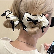 Zoozminifrench styleLarge Intestine Ring Design Feel Bow High-End Feel Hair Ring ins Hot-selling Cut