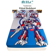 Bed Sheet Cartoon pillowcase Bedsheet Transformers Fitted Bedsheet Boys Bed cover mattress protector