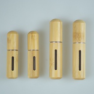 Bamboo Wood Perfume Bottom Packing Bottle Bamboo Shell Directly Filled Perfume Packing Bottle Spray 