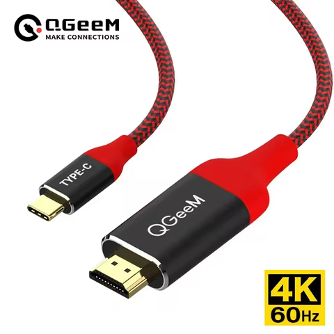 QGeeM USB C to HDMI 4K 60Hz Cable USB Type C to HDMI Adapter USB-C HDMI Thunderbolt 3 Converter for 