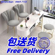 🔥免费送货-美甲桌 玻璃雙人美甲桌 美容桌 單人美甲桌 工作桌 包送貨