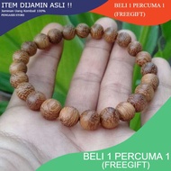 K•S🔥Tasbih Gelang Teras Kayu Gemunggal Emas/Kelor/Moringga 10MM