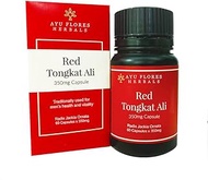 Ayu Flores Herbals | 100% Pure Red Tongkat Ali 350mg Capsules | The Ultimate Male Performance | Blood Circulation, Men’s Drive, Vitality, Energy | Herbs Organically Grown in Malaysia's Wild Rainforest