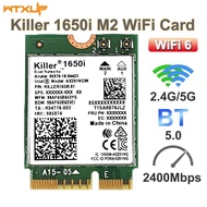 Killer 1650i AC Dual Band 2.4Gbps Wireless AX201 Wifi6 Card AX201NGW 802.11AX/A/B/G/N BT 5.0 Laptop 