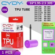 CYDY TPU Bike Inner Tube Camera 16 ”305 16x1.95 2.0 2.125 2.25 2.35 2.4 2.5 Inch Valve 45mm BMX Bicy