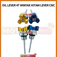 OIL LEVER 4T MINYAK HITAM LEVER CAP CNC PLUG N PLAY UNIVERSAL DIPSTICK NUT LC135 Y15 VARIO RS150