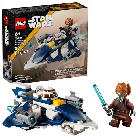 LEGO® Star Wars™ Universe with Plo Koon’s Jedi Starfighter Microfighter for Aged 6+ 75400 89 Pieces 