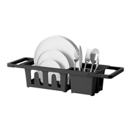 加拿大 Umbra 餐具碗盤伸縮瀝水架(墨黑)