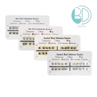1Pack 20Pcs Monoblock MBT 0.022 0/3/345hook standard mini Ortho Bra/cket  White Pad