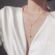 14K Gold Plated Necklace Adjustable Pearl Pendant Necklace Fashion Delicate Gold Choker Necklace