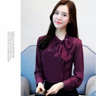 . ️Bow Collar Shirt