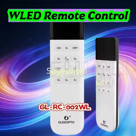 2.4GHz WLED Remote Control ESP Now 7 Group Preset Scenes WiFi Wireless 50M Distance On OFF Dimmable 
